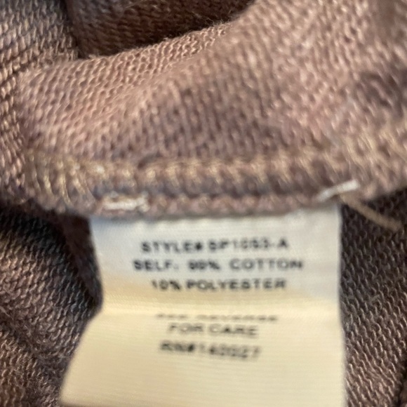 NWT Boutique Open Back Crystal Embellished Sweatshirt Sweater Olive Brown Size L - Picture 8 of 10